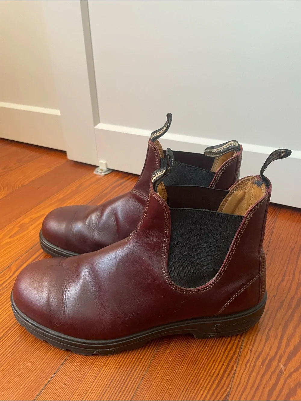 Blundstone Men's Chukka Boots in Burgundy Leather